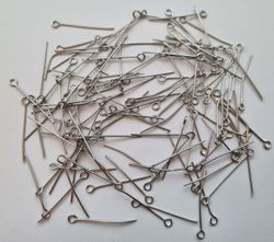 50 st silverfärgade ögelpinnar (26 mm)
