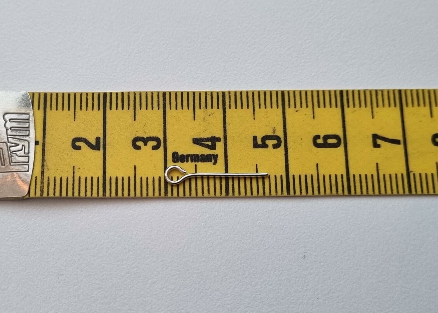 50 st silverfärgade ögelpinnar (16 mm)