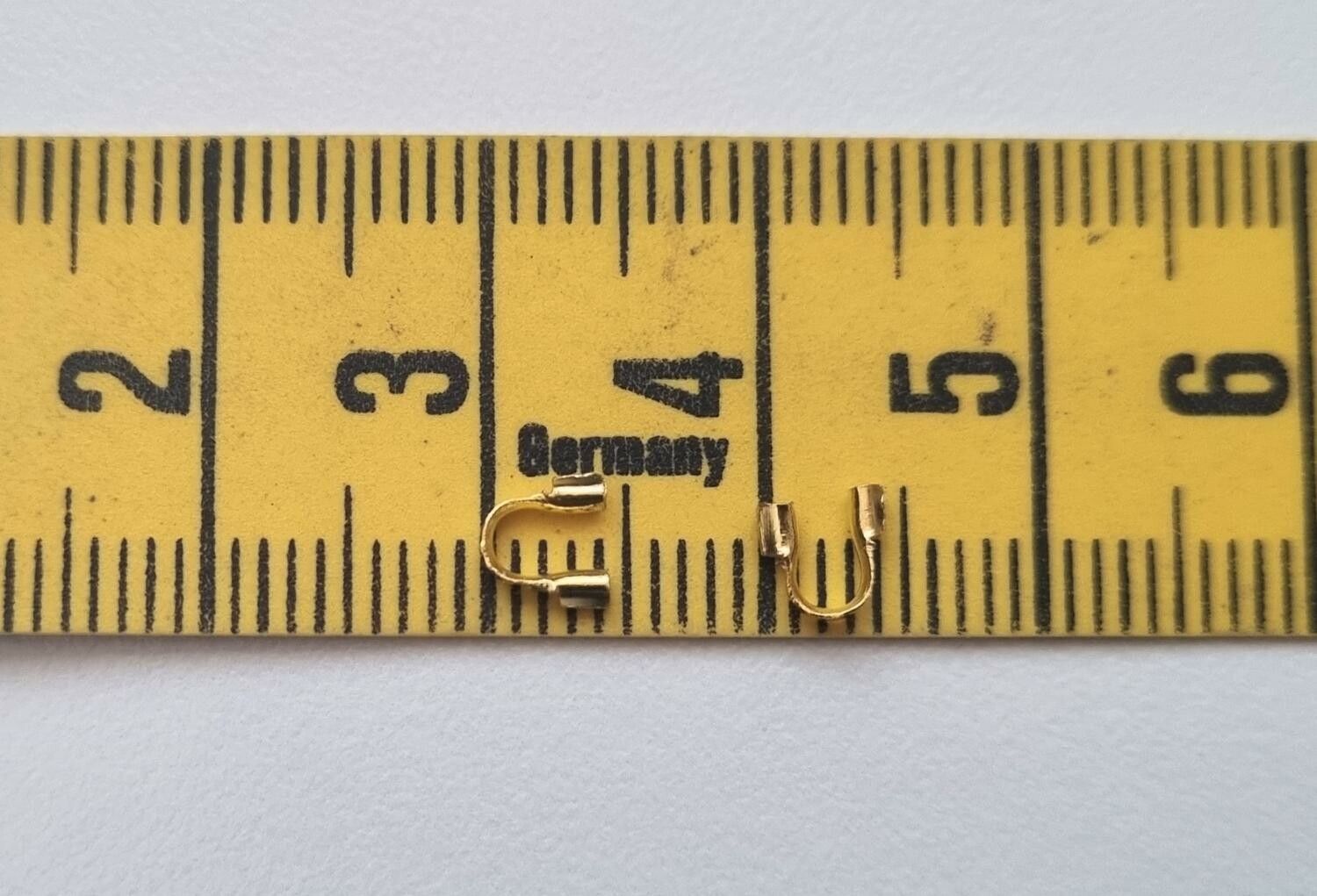 50 st guldfärgade Wire guards, smyckestillbehör