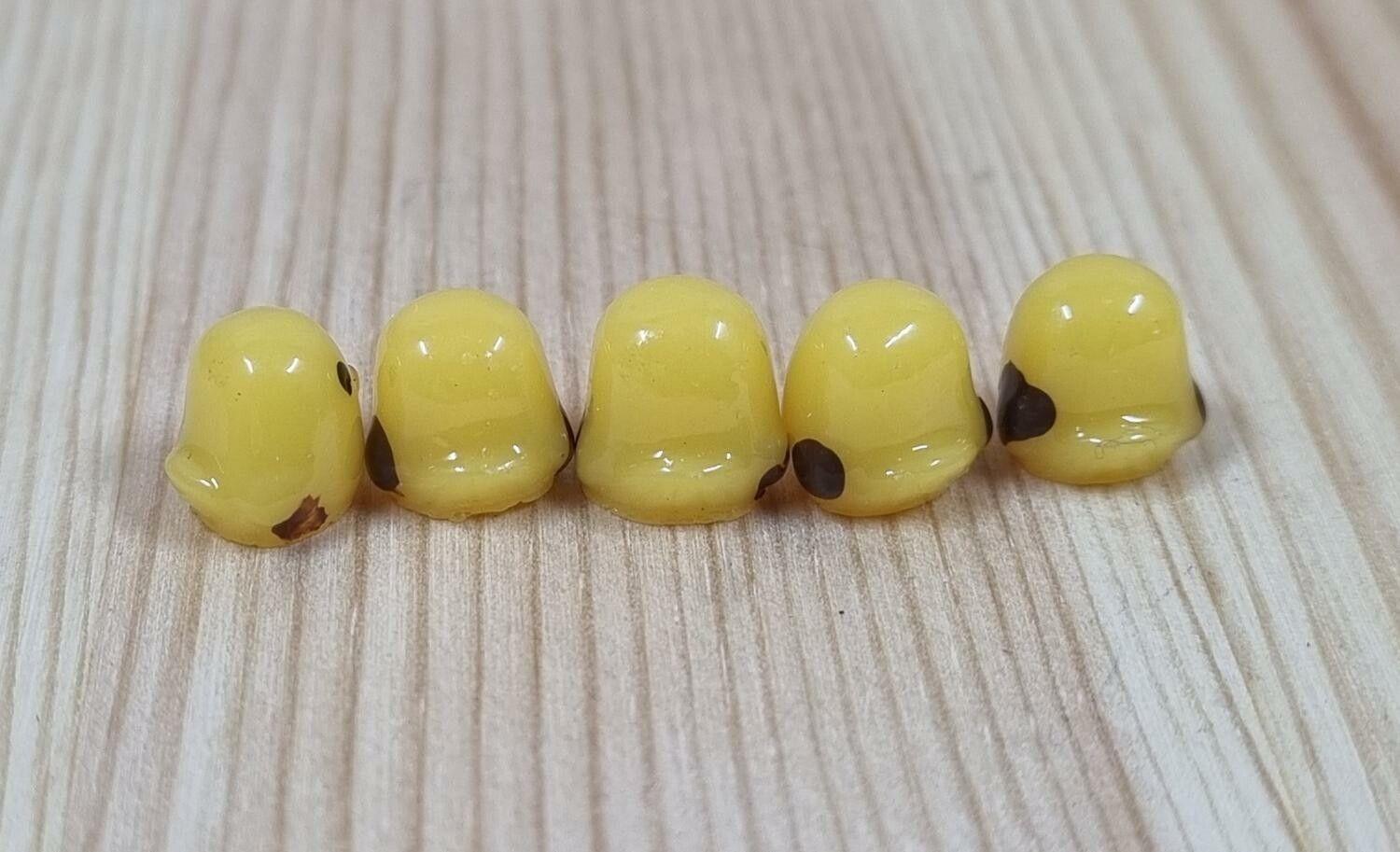5 st handmålade kycklingar, mini kycklingar