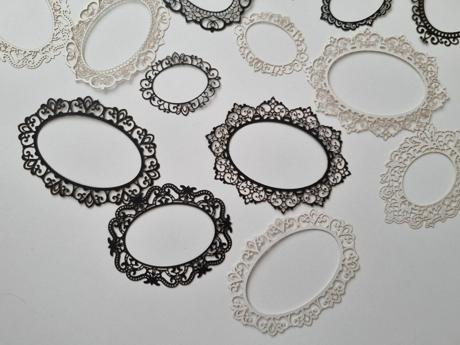 20 st tunna och lätta ramar / fotoramar (variant 4)