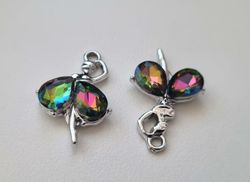 2 st ballerinor hängen / berlocker / charms till smyckestillverkning