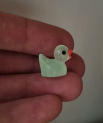 Miniatyr anka miniatyrankor ankungar (2 st, självlysande)