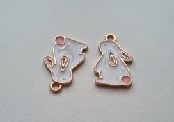 2 st kaniner, kaninberlocker / charms