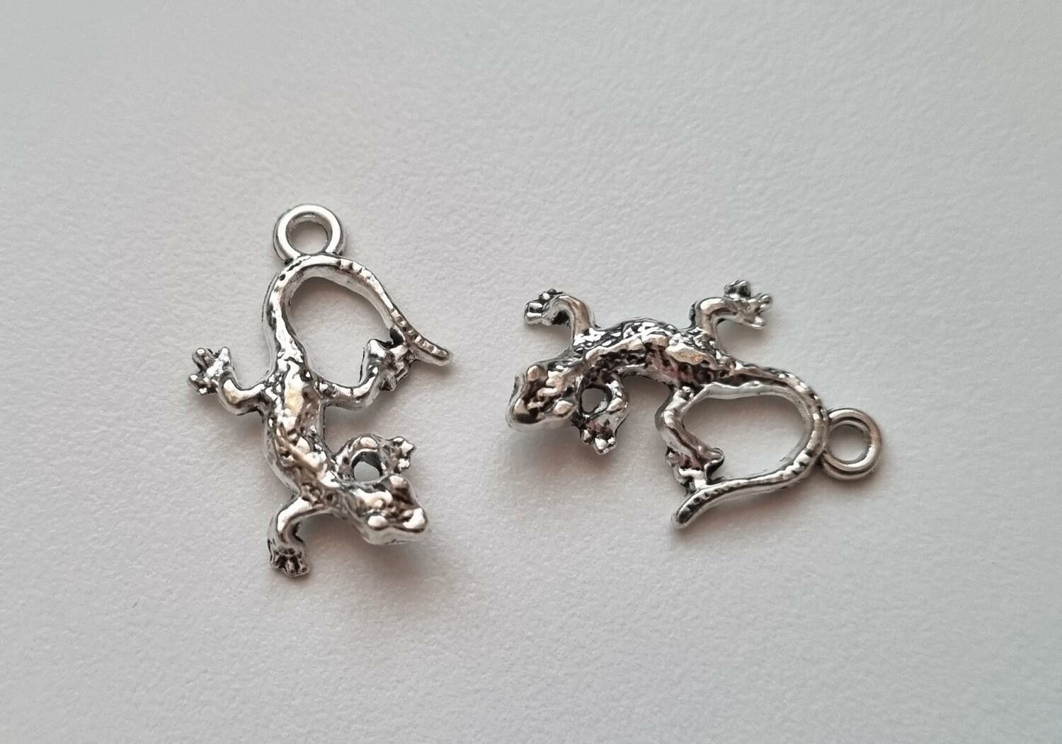 2 st berlocker / charms - Ödlor