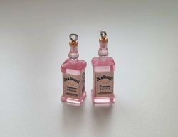 Jack Daniels miniatyrer, flaskor, miniflaskor Berlocker / hängen (2 st)