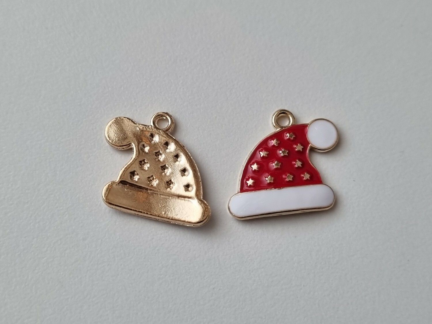 2 st tomtemössor. Berlocker / charms för smyckestillverkning