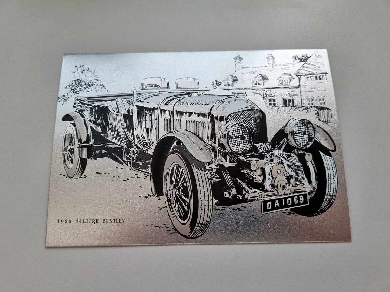 Vykort - 1928 4½ Litre Bently