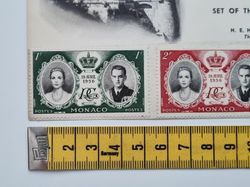 Vykort 1956 1st Day Of Issue 3 Stamp Set: "The Royal Wedding"