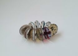 10 st kylskåpsmagneter, neodymium magneter med klockmotiv