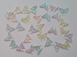 10 st små fjärilar. Flatbacks för dekoration, scrapbooking mm