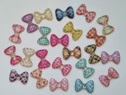 10 st små flugor. Flatbacks för dekoration, scrapbooking mm