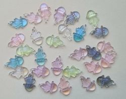 10 st små bläckfiskar, flatbacks för dekoration, scrapbooking mm