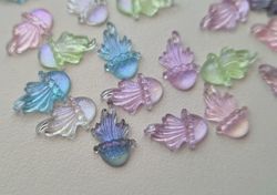 10 st små bläckfiskar, flatbacks för dekoration, scrapbooking mm
