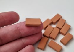 10 st tegelstenar, miniatyrer