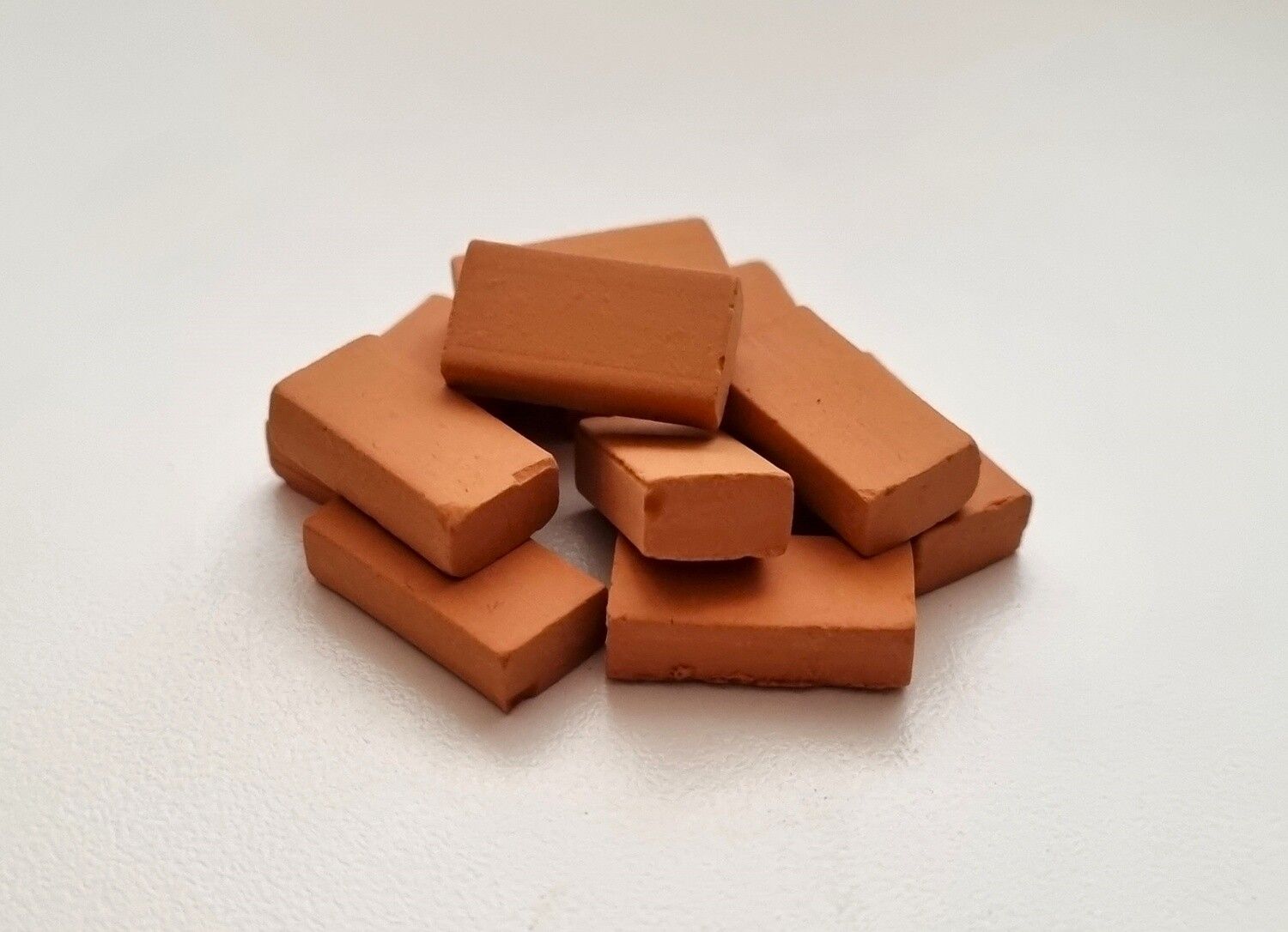 10 st tegelstenar, miniatyrer