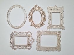 10 st tunna och lätta ramar / fotoramar (variant 2)