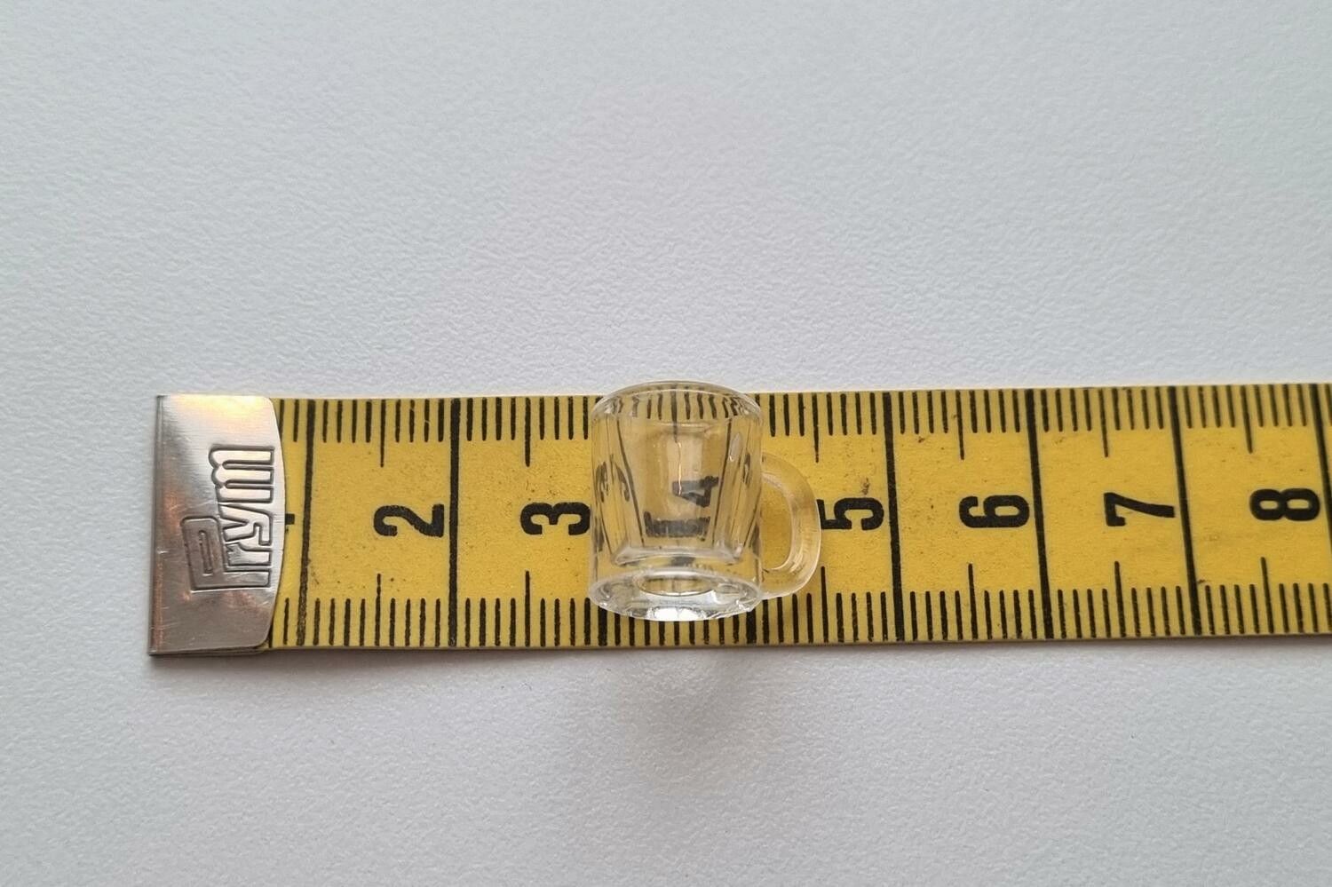 1 st mugg, kopp, miniatyr till dockskåp dockhus