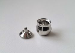 Sockerskål / burk med lock. Miniatyr för tittskåp, dockskåp