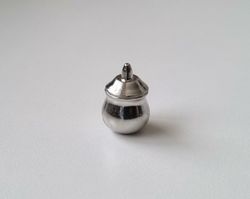 Sockerskål / burk med lock. Miniatyr för tittskåp, dockskåp