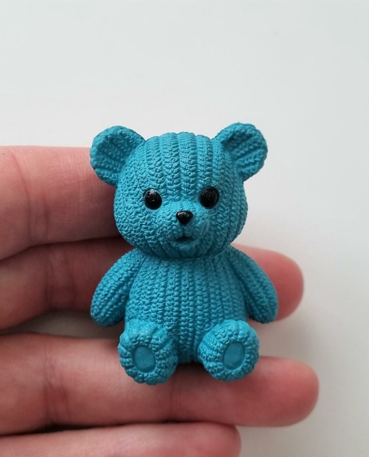 Turkos nalle miniatyr, miniatyrnalle, mininalle