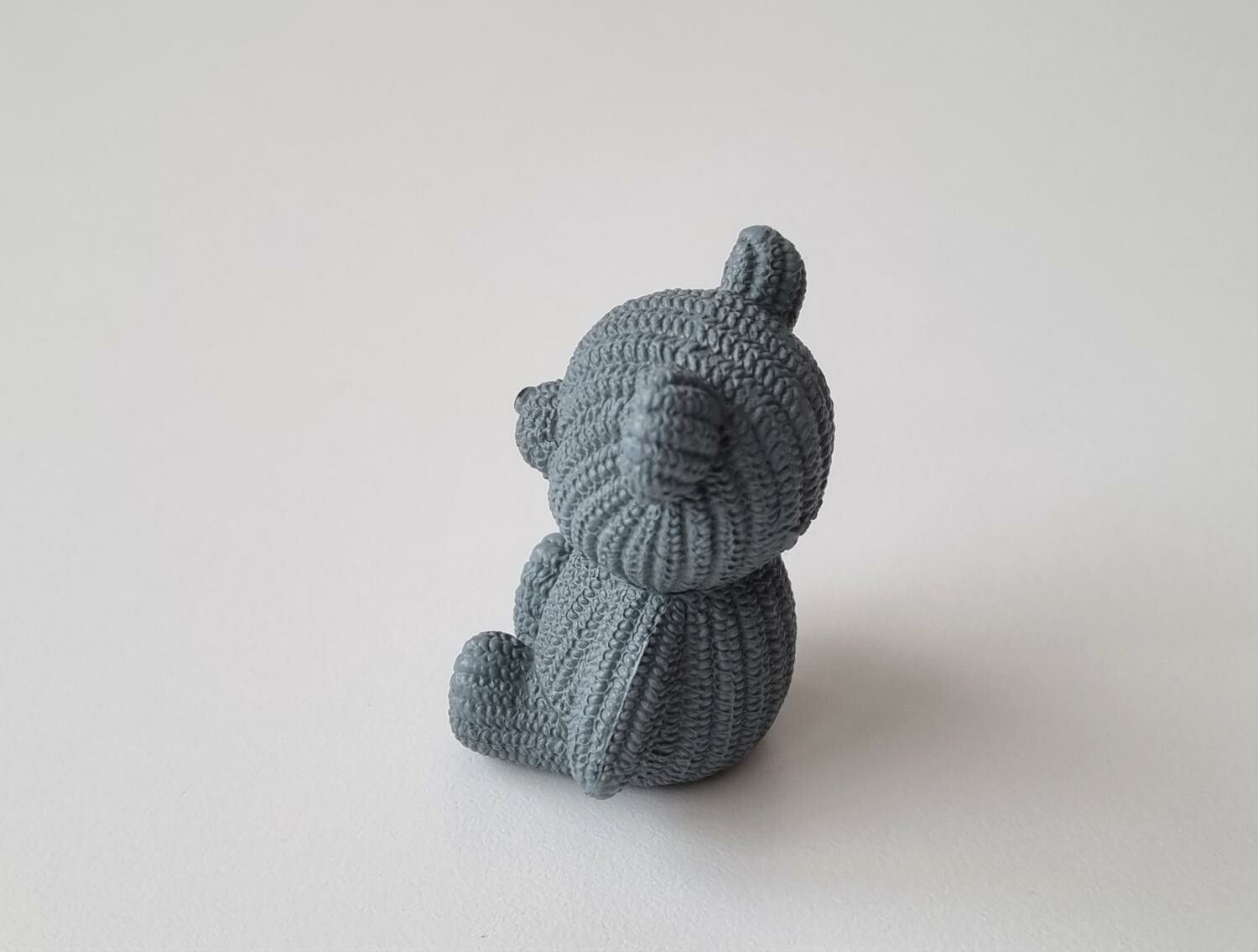 Grå nalle miniatyr, miniatyrnalle, mininalle