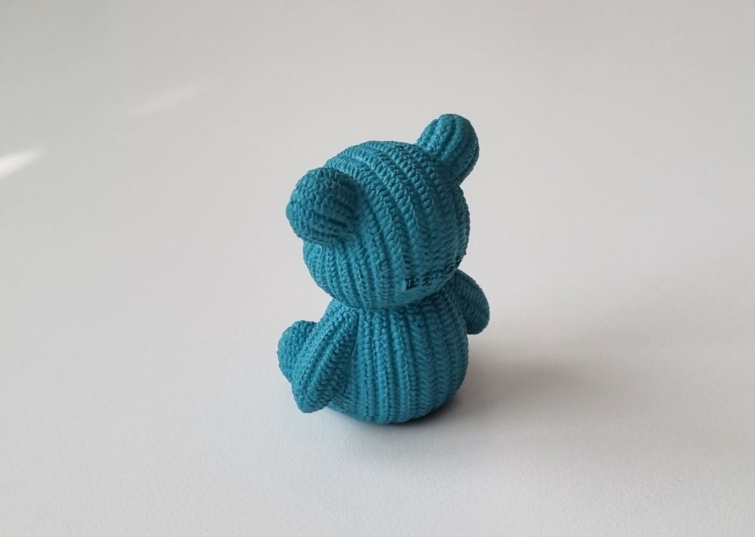 Turkos nalle miniatyr, miniatyrnalle, mininalle