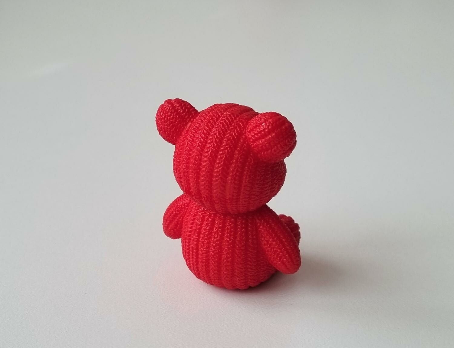 Röd nalle miniatyr, miniatyrnalle, mininalle