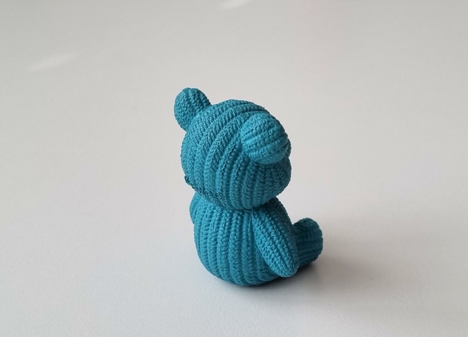 Turkos nalle miniatyr, miniatyrnalle, mininalle