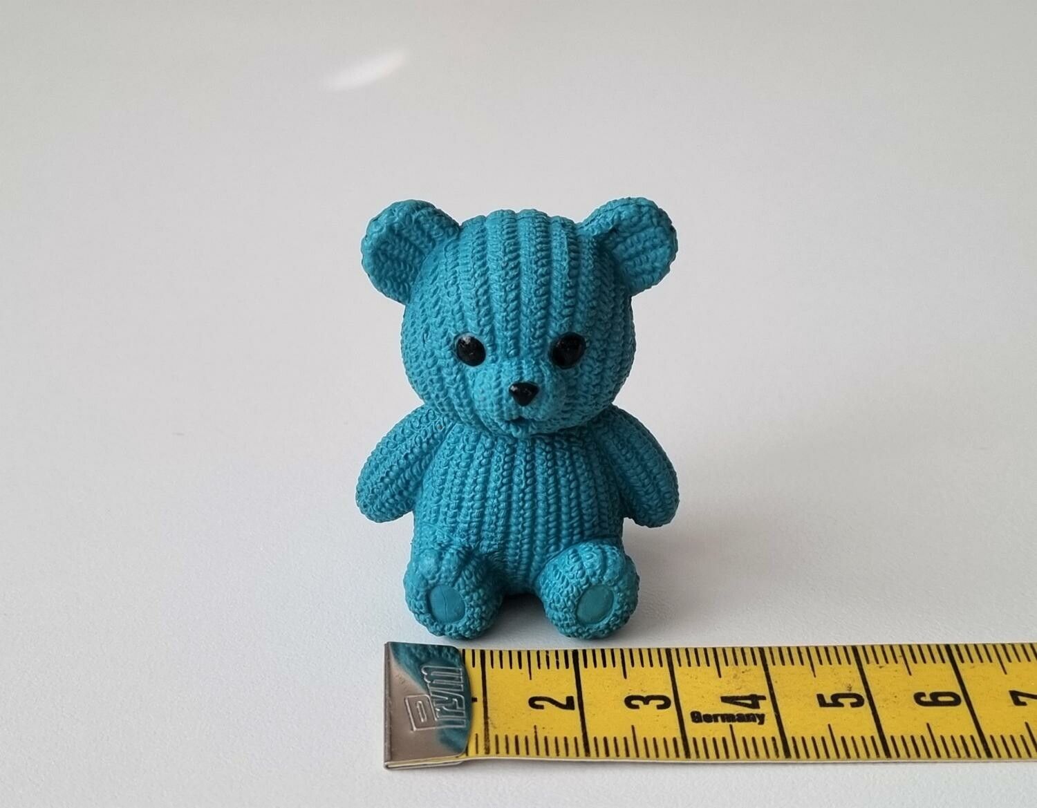 Turkos nalle miniatyr, miniatyrnalle, mininalle