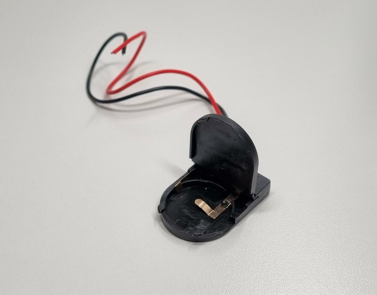 Batterihållare, batterikassett för CR2032 (3V) med on/off knapp