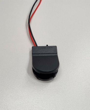 Batterihållare, batterikassett för CR2032 (3V) med on/off knapp
