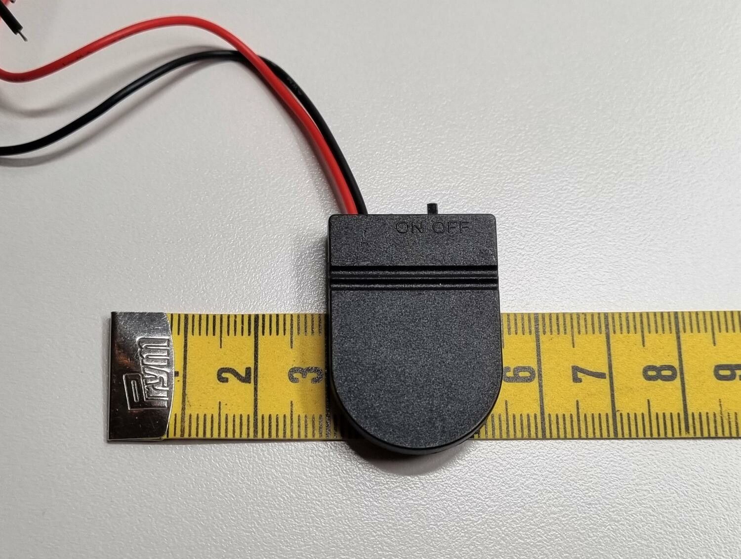 Batterihållare, batterikassett för CR2032 (3V) med on/off knapp