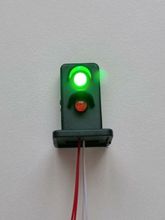 Lampa, trafiklampa, signallampa (LED) För dockhus, tittskåp, tågräls etc