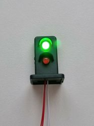 Lampa, trafiklampa, signallampa (LED) För dockhus, tittskåp, tågräls etc