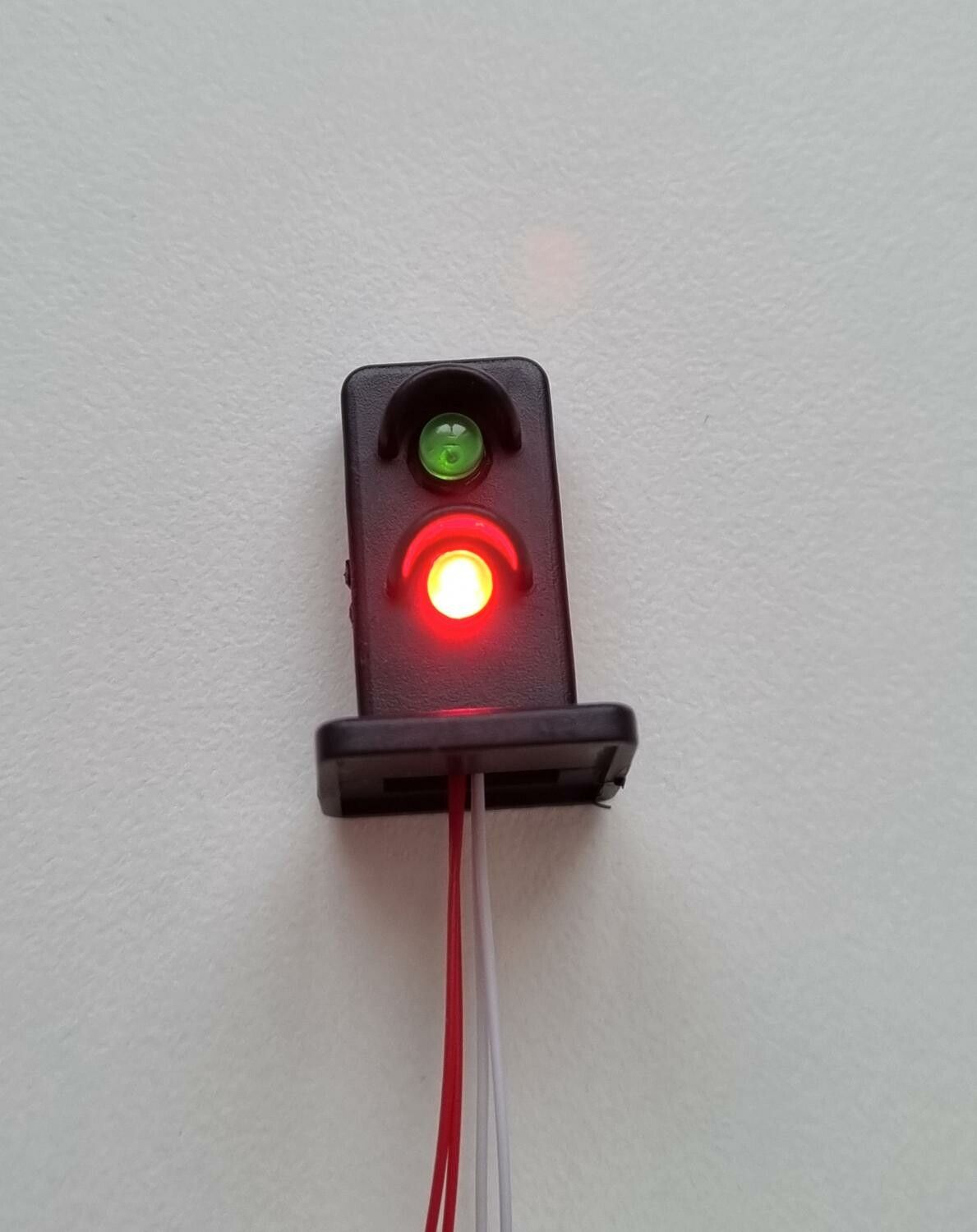 Lampa, trafiklampa, signallampa (LED) För dockhus, tittskåp, tågräls etc