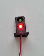 Lampa, trafiklampa, signallampa (LED) För dockhus, tittskåp, tågräls etc