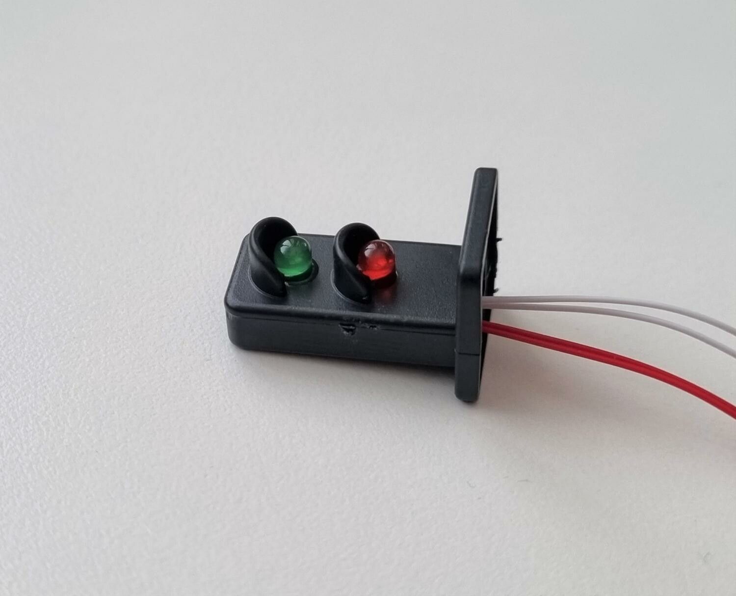 Lampa, trafiklampa, signallampa (LED) För dockhus, tittskåp, tågräls etc