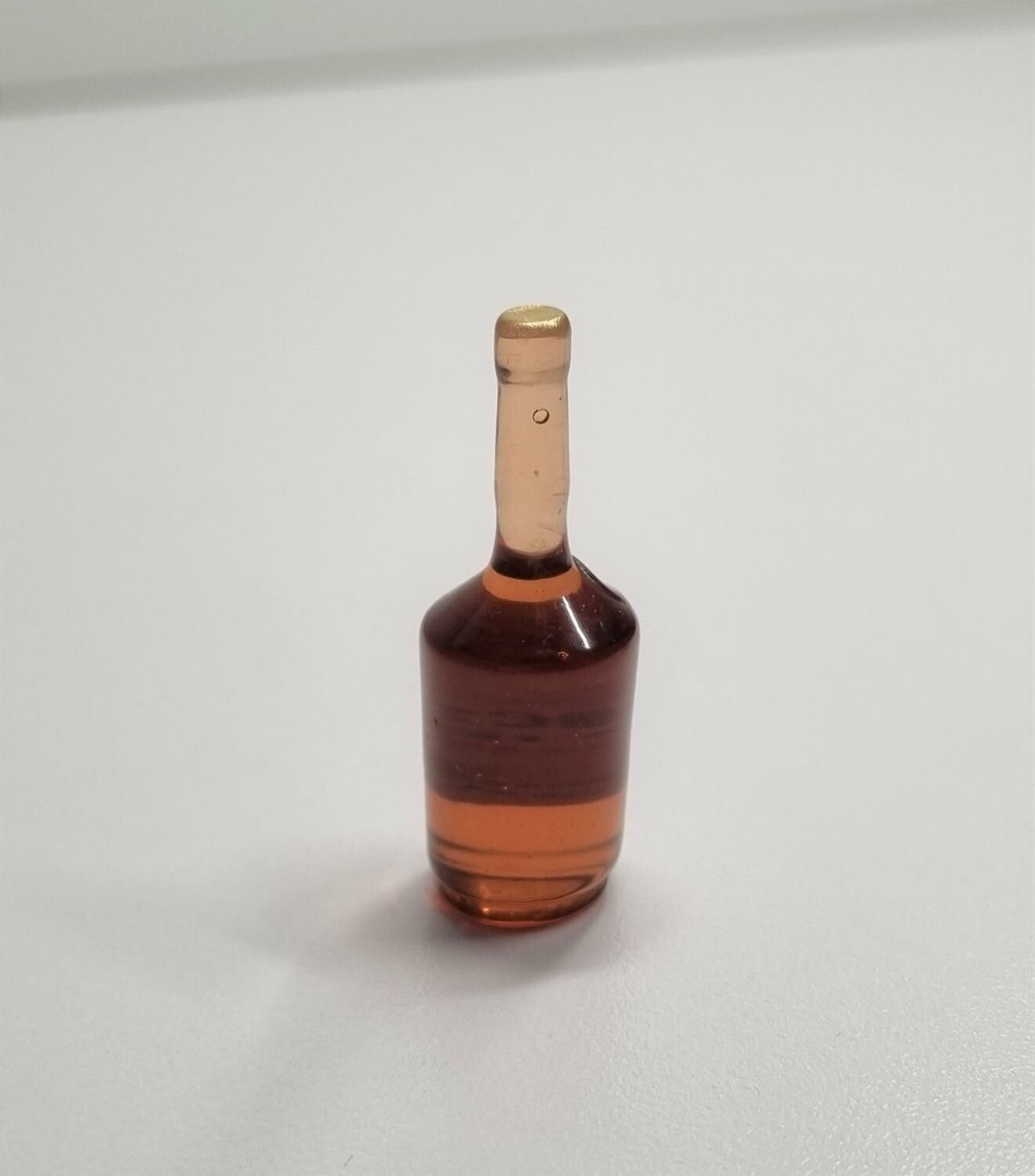 1 st miniatyr, flaska, miniflaska till dockskåp, tittskåp