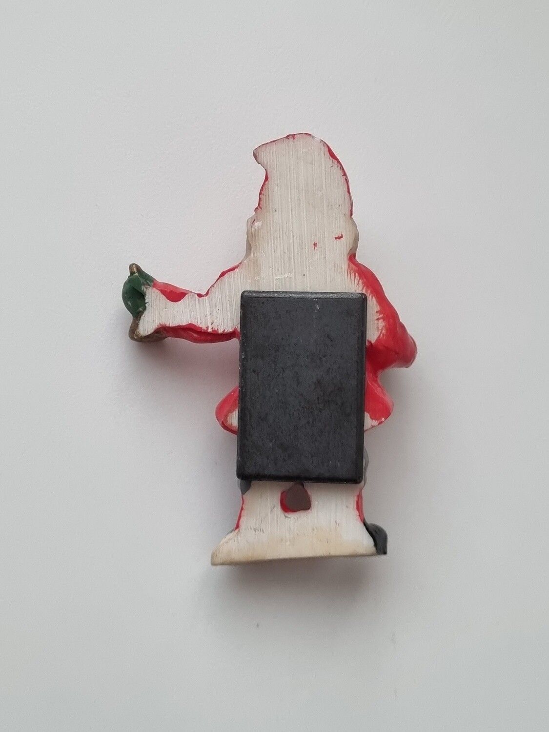 Kylskåpsmagnet Tomte med julbjällra