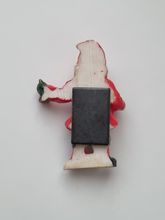 Kylskåpsmagnet Tomte med julbjällra