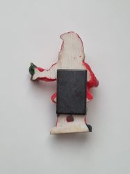Kylskåpsmagnet Tomte med julbjällra