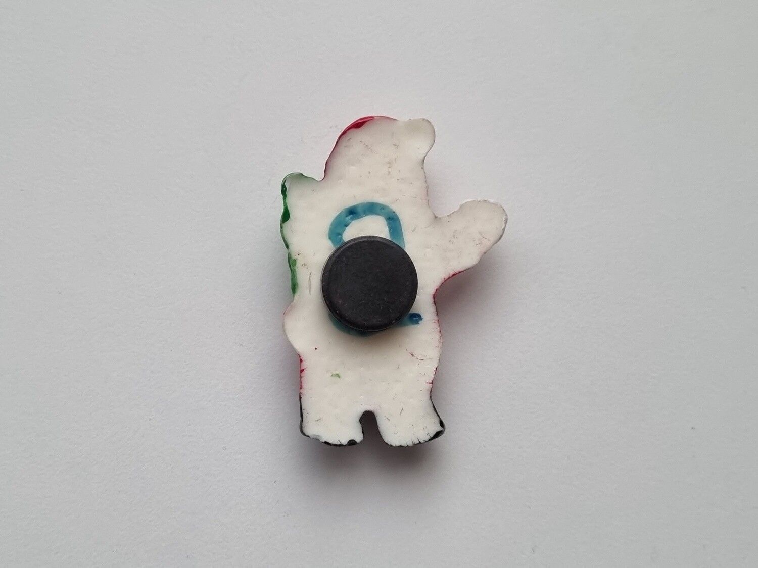 Kylskåpsmagnet Tomte med gran