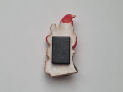 Kylskåpsmagnet Tomte med musikinstrument
