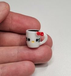Söt liten kaffekopp / mugg - Miniatyr (1,3 cm hög)