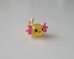 Gul axolotl, miniaxolotl / miniatyr