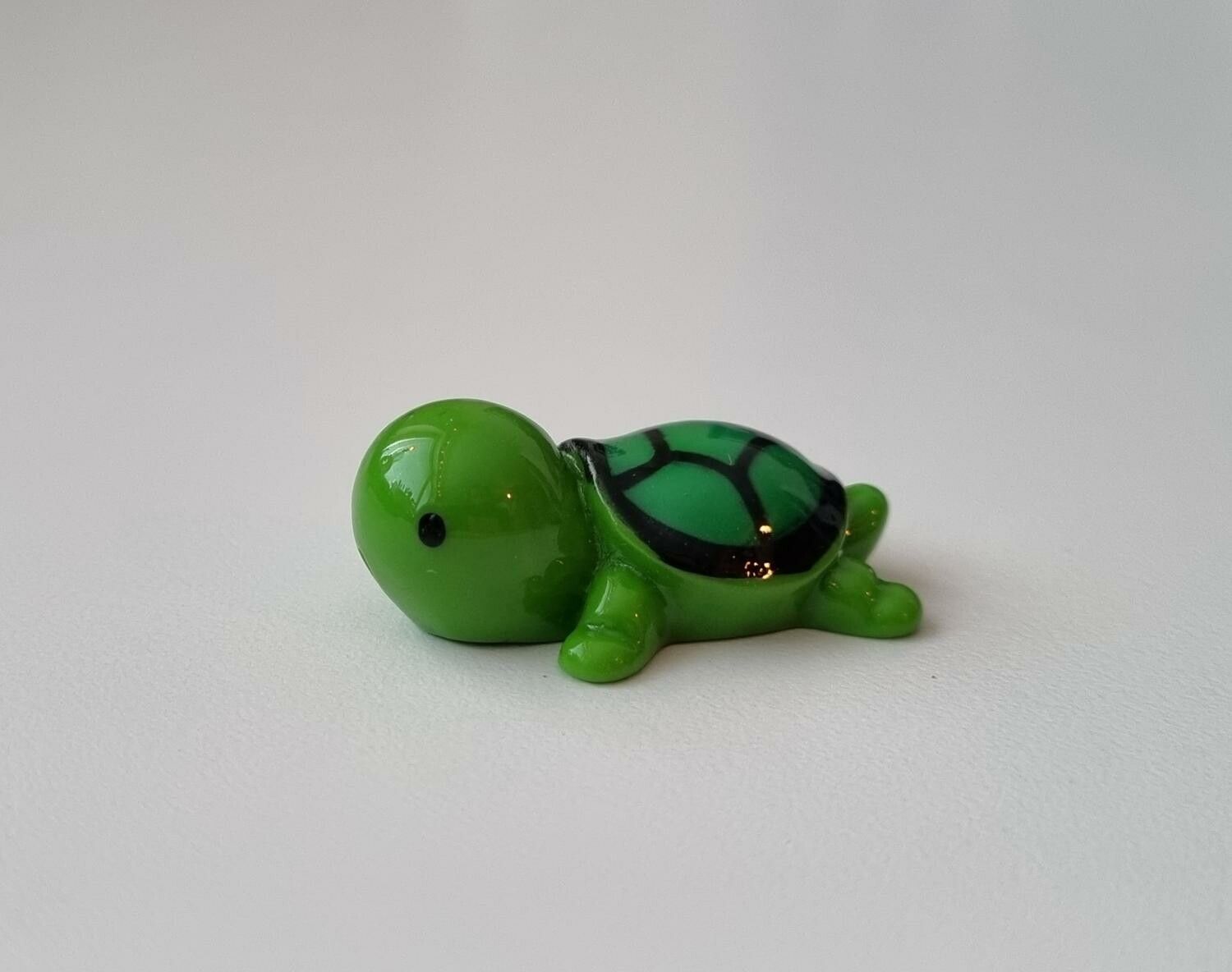 Mörkgrön sköldpadda, minisköldpadda / miniatyr