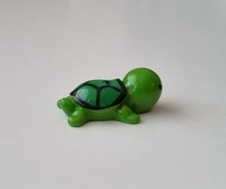 Mörkgrön sköldpadda, minisköldpadda / miniatyr