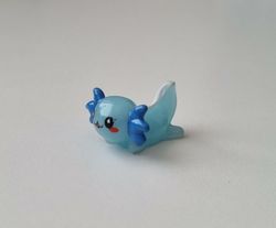 Gullig liten axolotl, miniatyr
