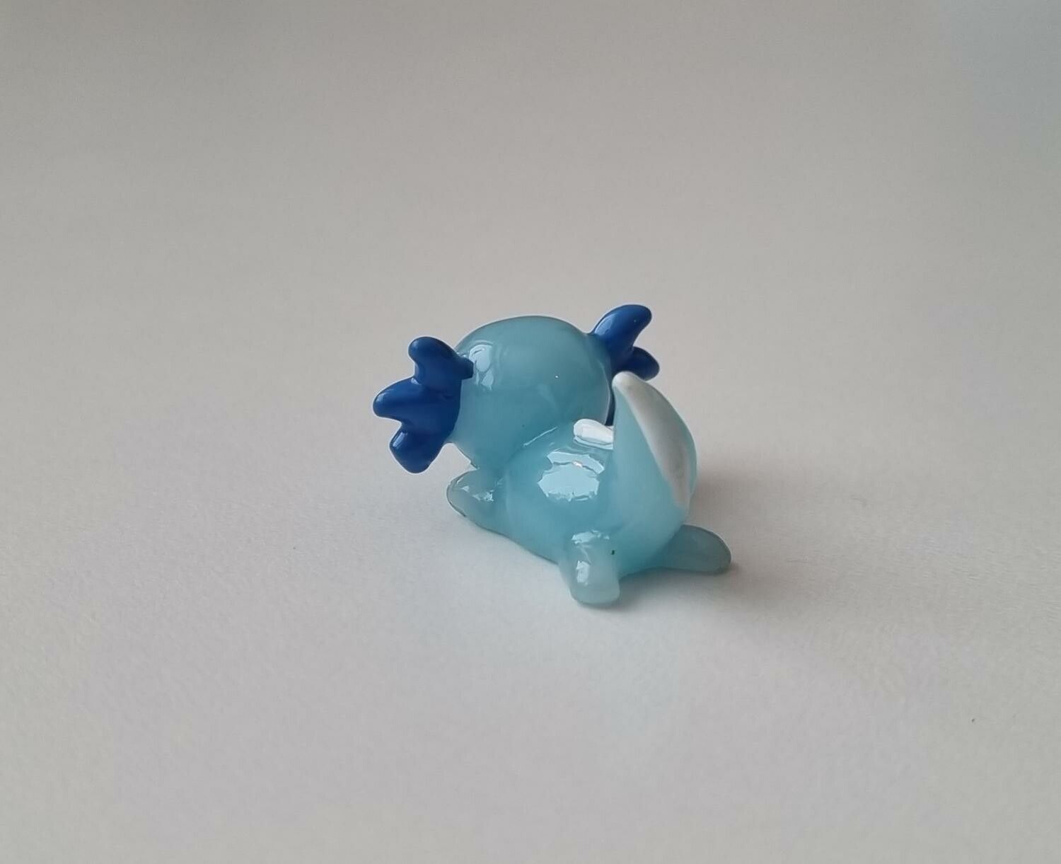 Gullig liten axolotl, miniatyr